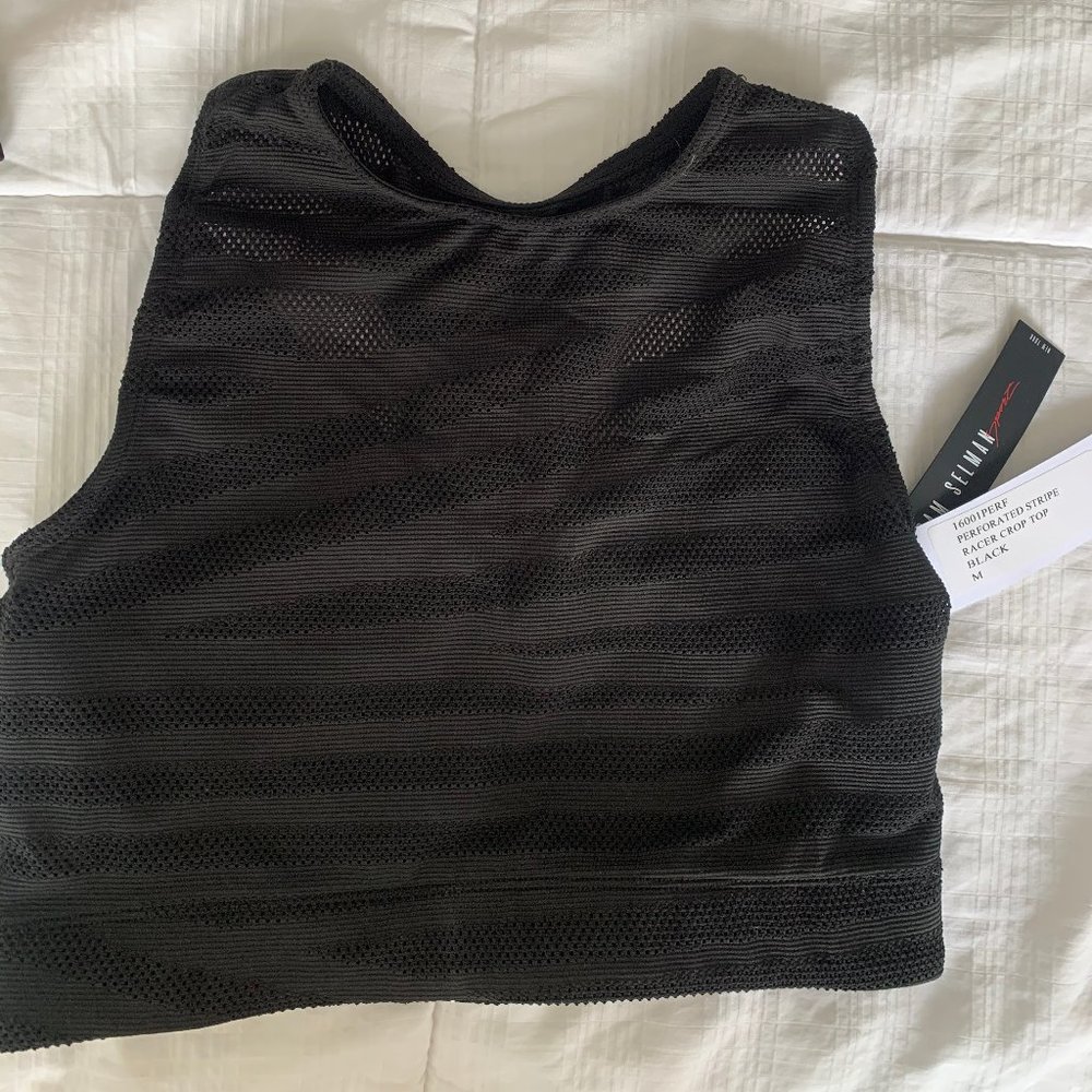 Adam Selman Sport Racer Crop Top